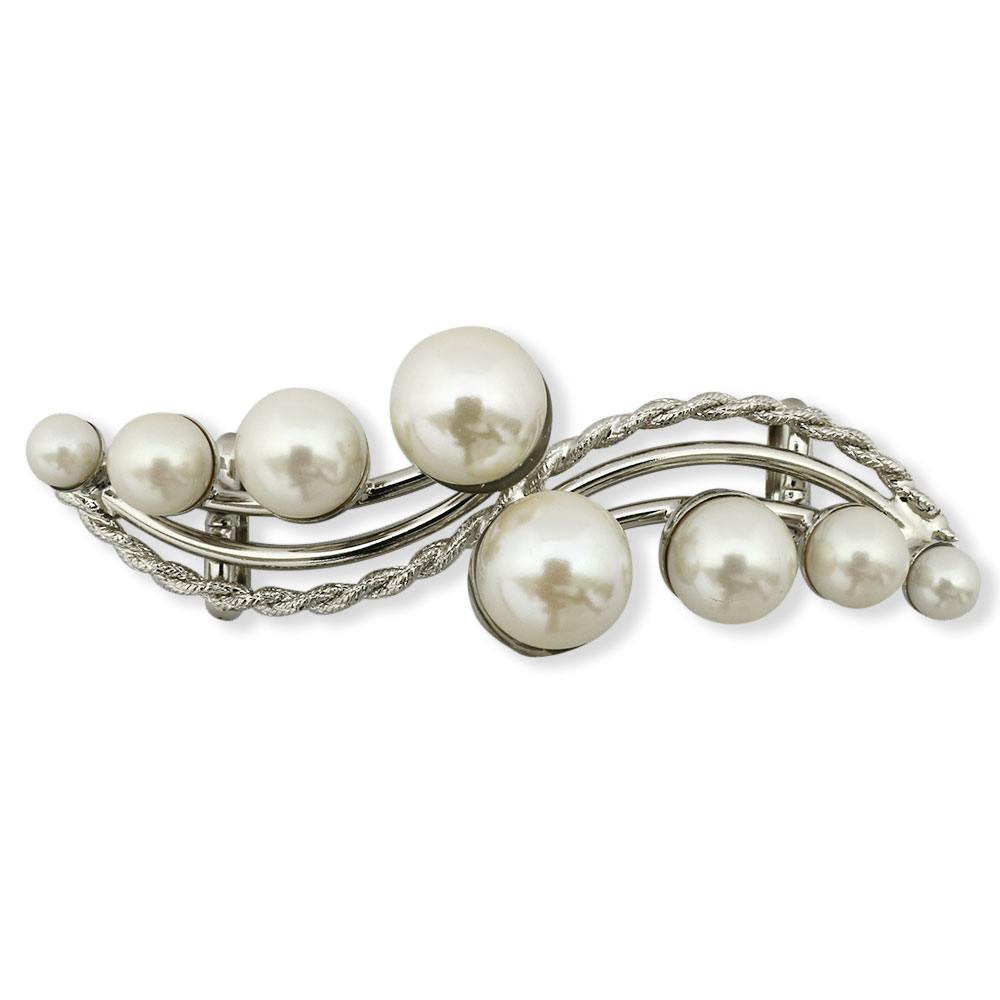 パール帯留（ウェーブ）『花しおり』【大原商店】