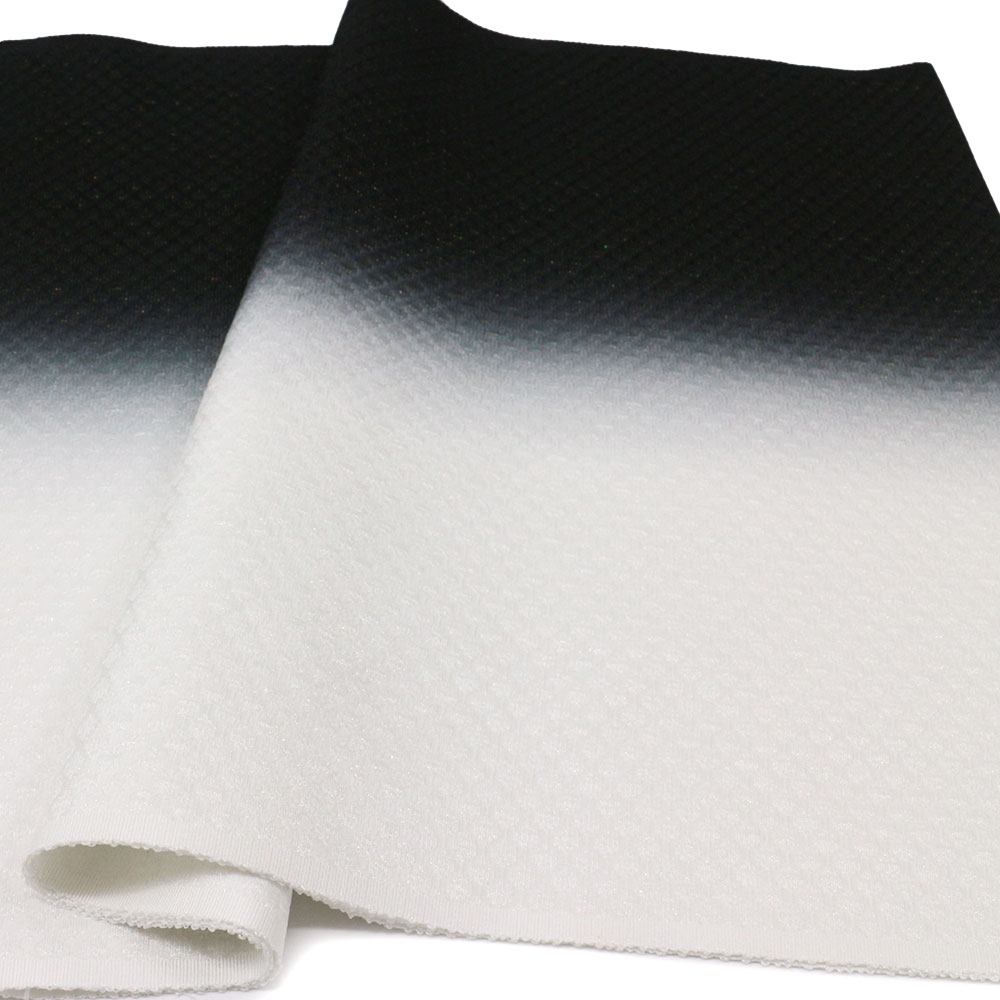 縦ぼかし帯揚（亀甲/銀糸）『kirakira』【銀座いち利オリジナル】