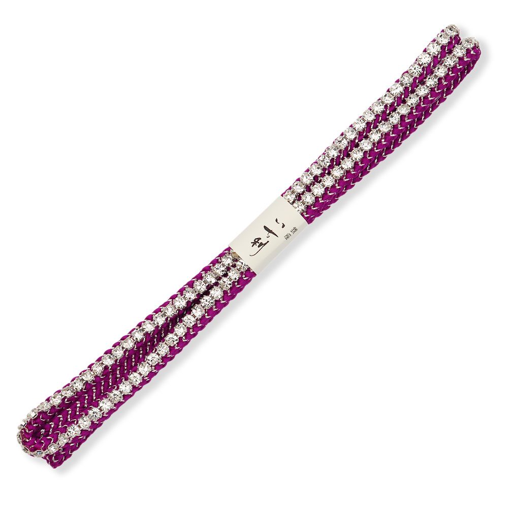 ラインストーン帯締【銀座いち利オリジナル】