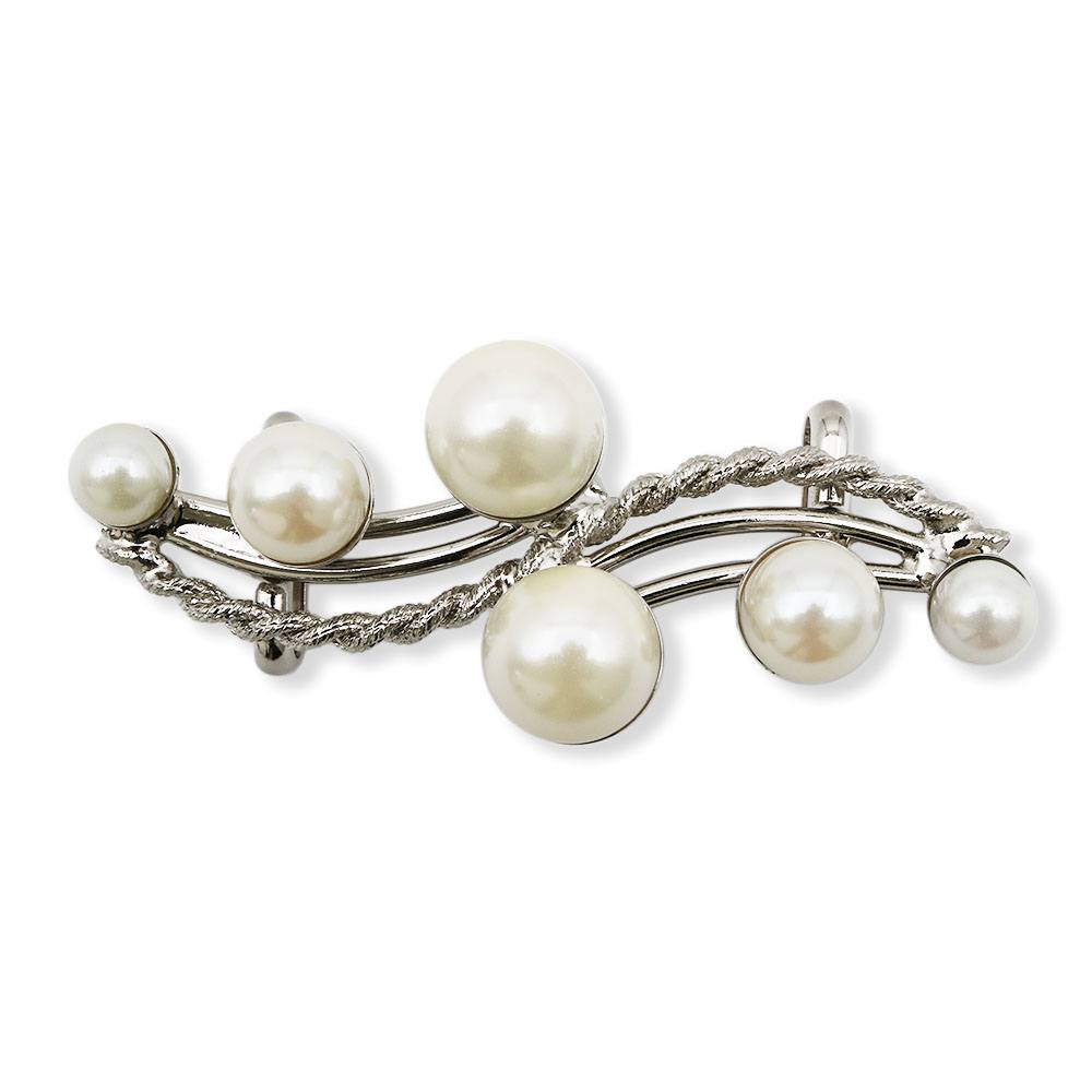 パール帯留（六粒ウェーブ）『花しおり』【大原商店】