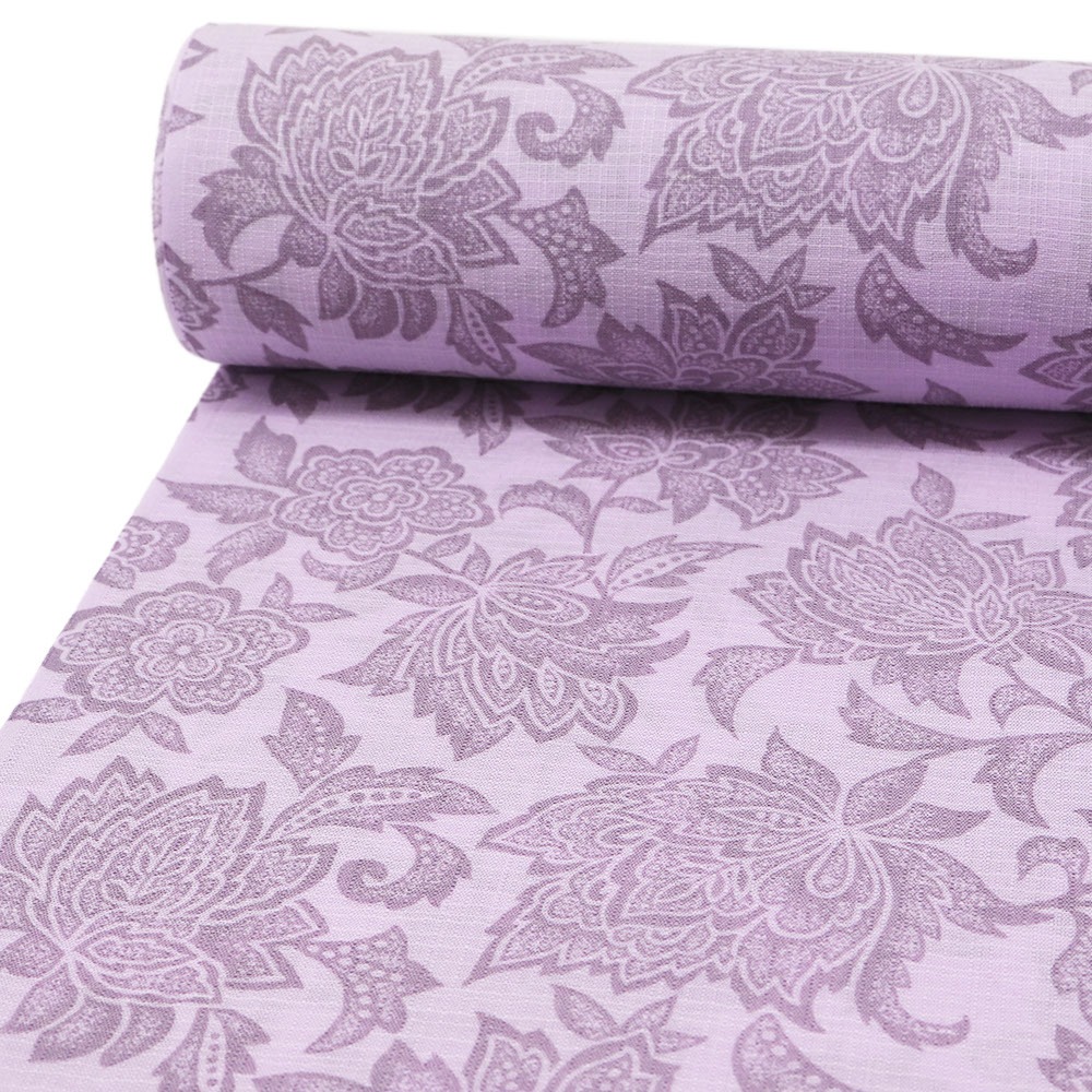 洗える夏襦袢(宝相華)『紅梅襦袢』【東レ爽竹】