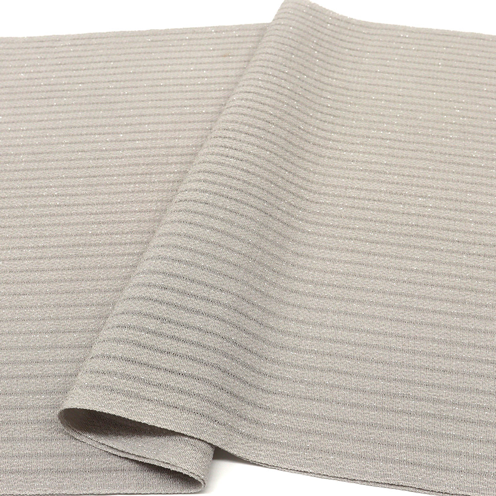 草木染め縦絽帯揚（銀通し）