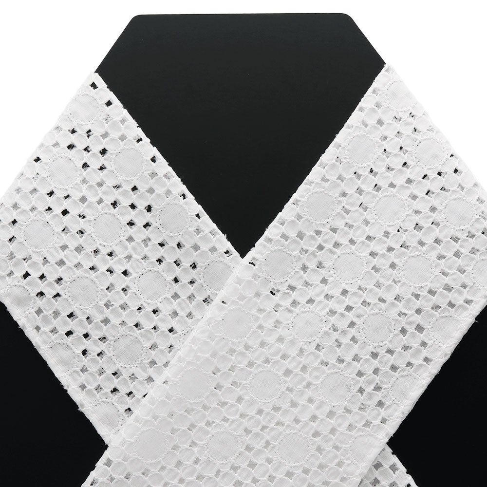 穴あきレース半衿（ラウンド）【いち利モールオリジナル】