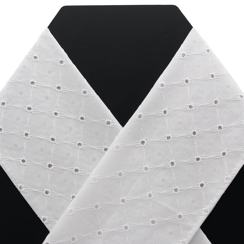 穴あきレース半衿（格子）【いち利モールオリジナル】