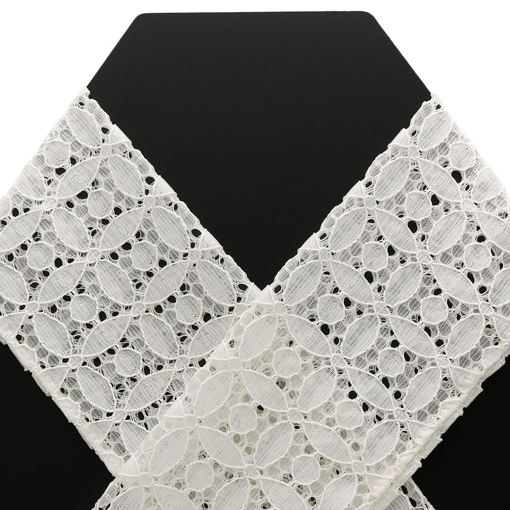 ボーダーレース半衿(七宝)【いち利モールオリジナル】