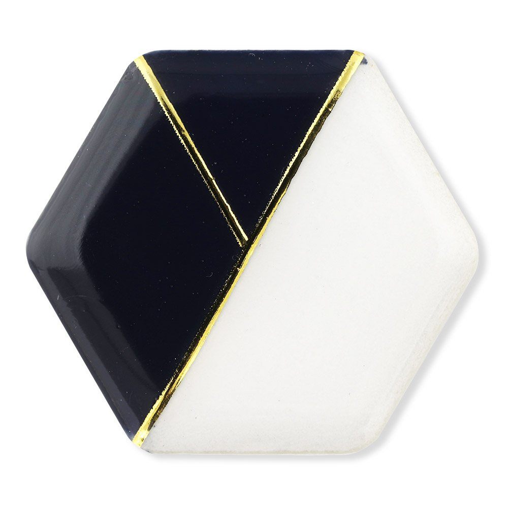 美濃焼帯留（クラシカルライン/六角）【MIKELO】