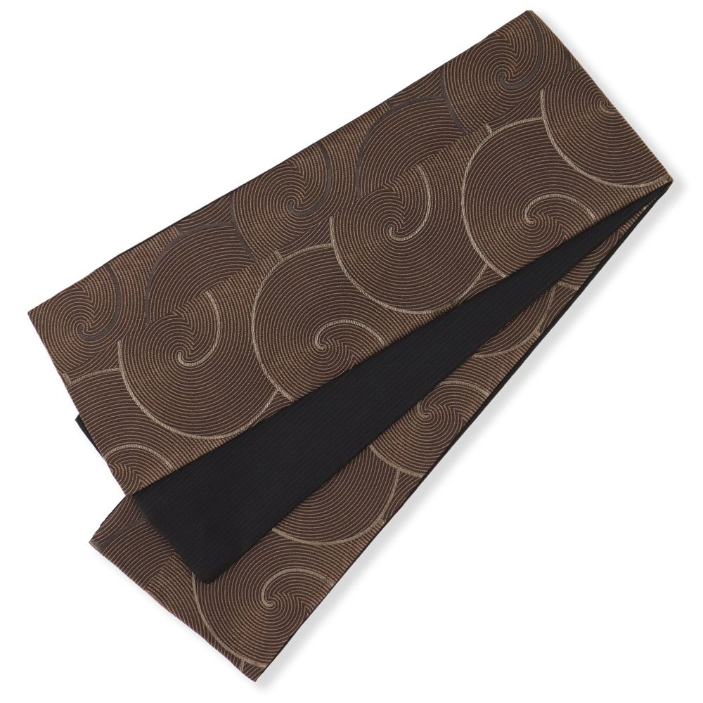 仕立て上がり半巾帯（渦美）【美術サロン】