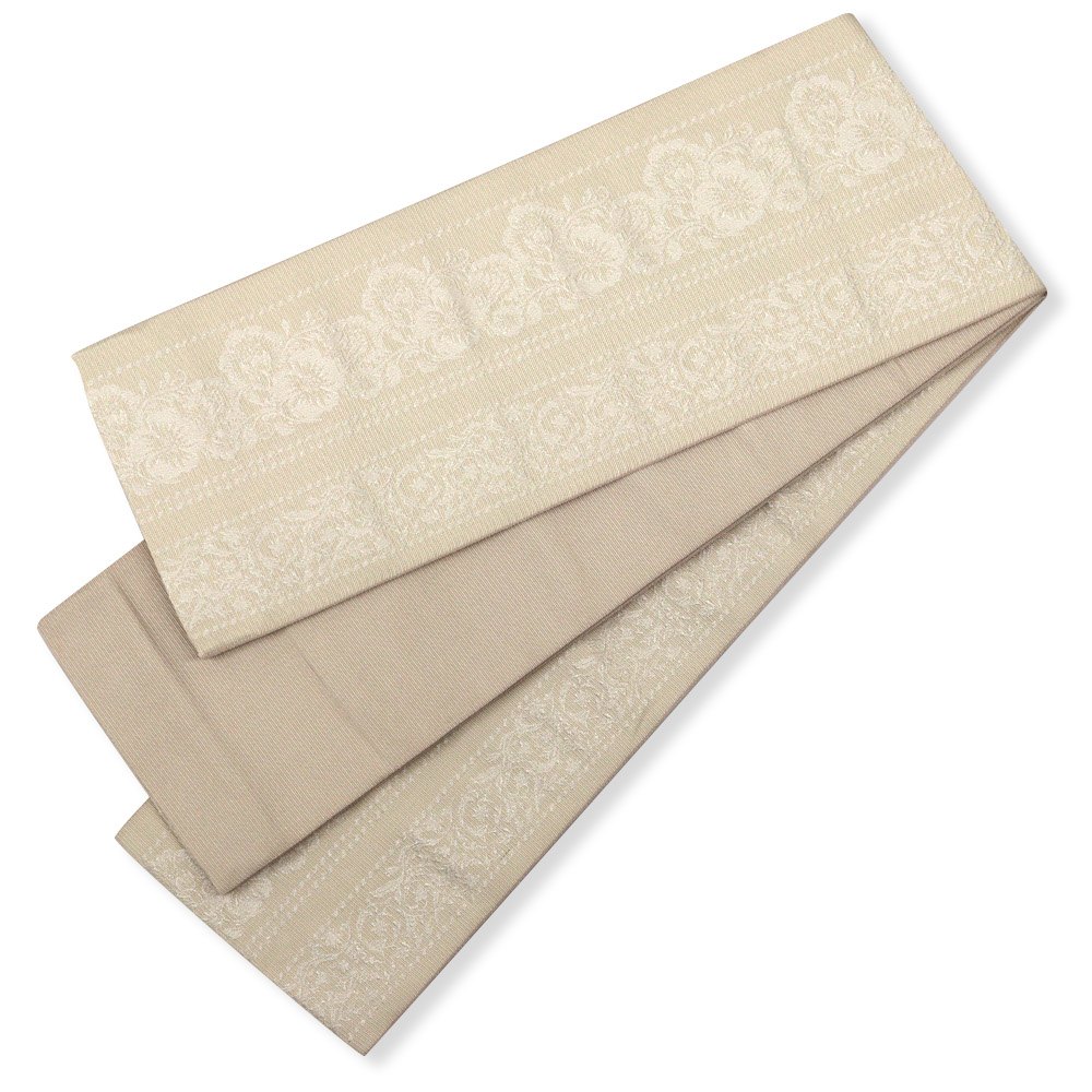 仕立て上がり小袋帯(パンジー献上)