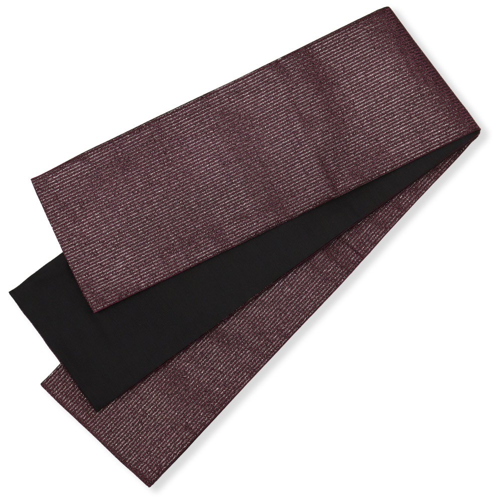 仕立て上がり小袋帯(ラメストライプ)