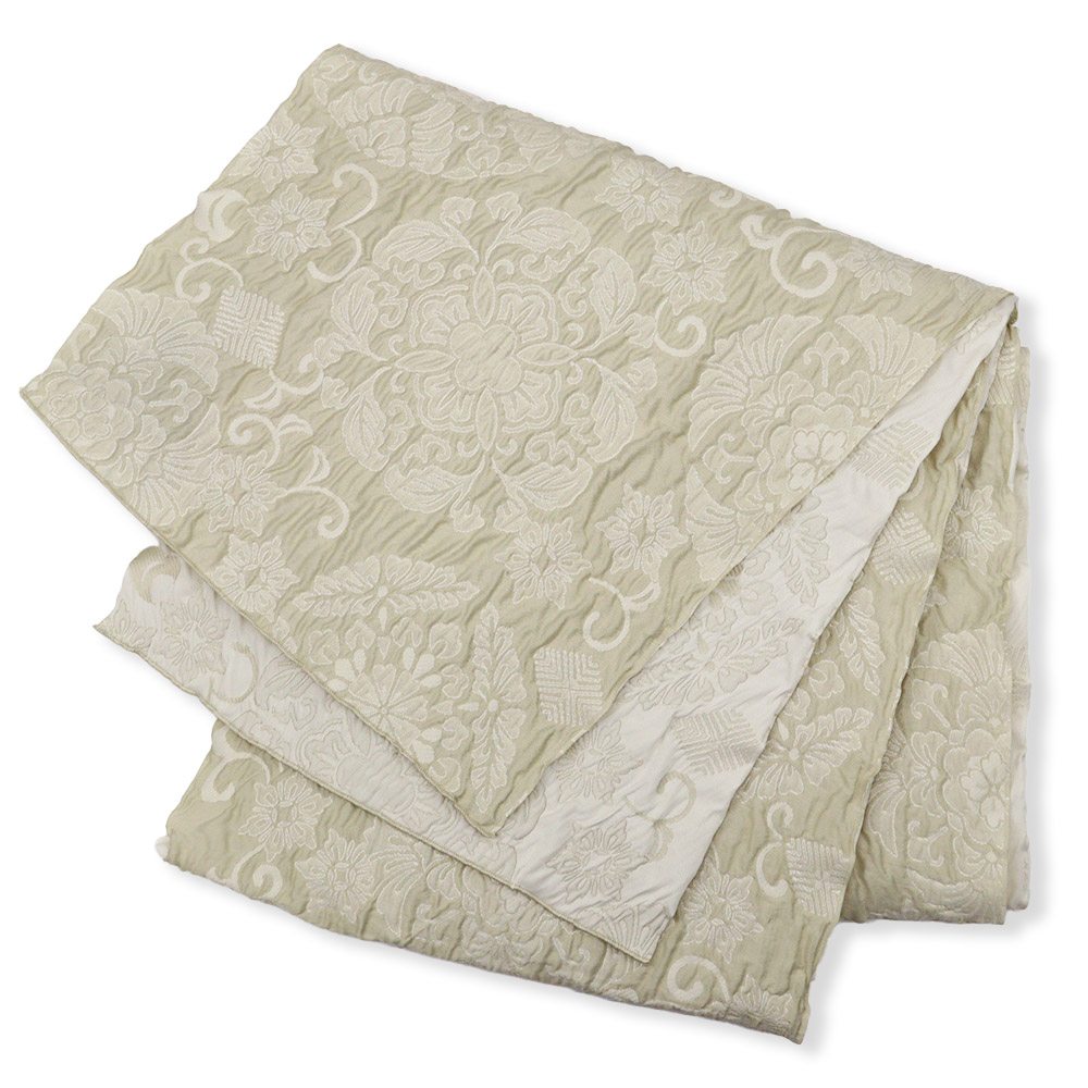 ふくれ織兵児帯（華紋）『百華』