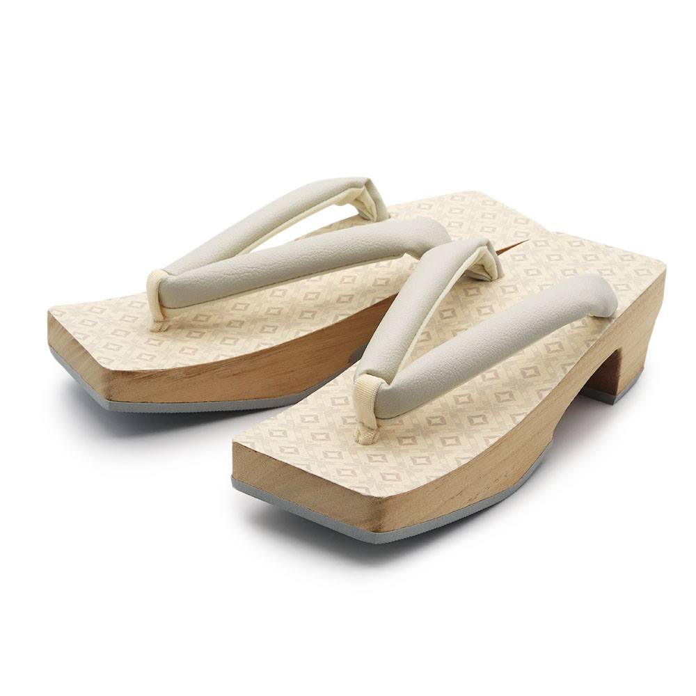 スクエア下駄(菱繋ぎ)『彩小径』