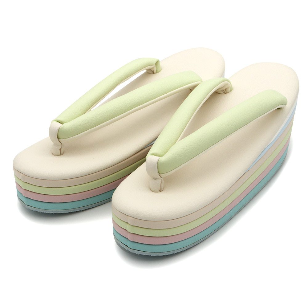 厚底草履（6段）『彩小径』