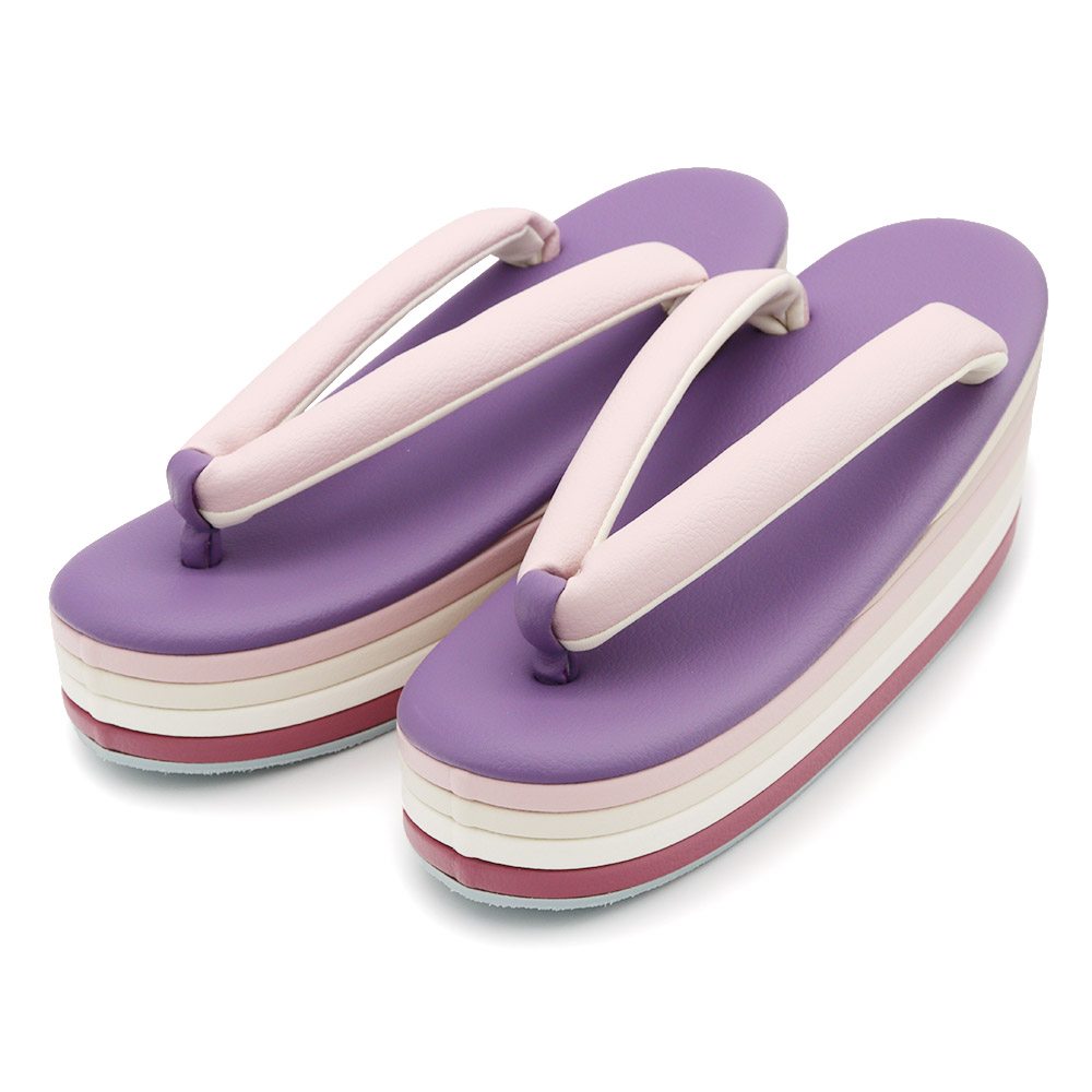 厚底草履（6段）『彩小径』