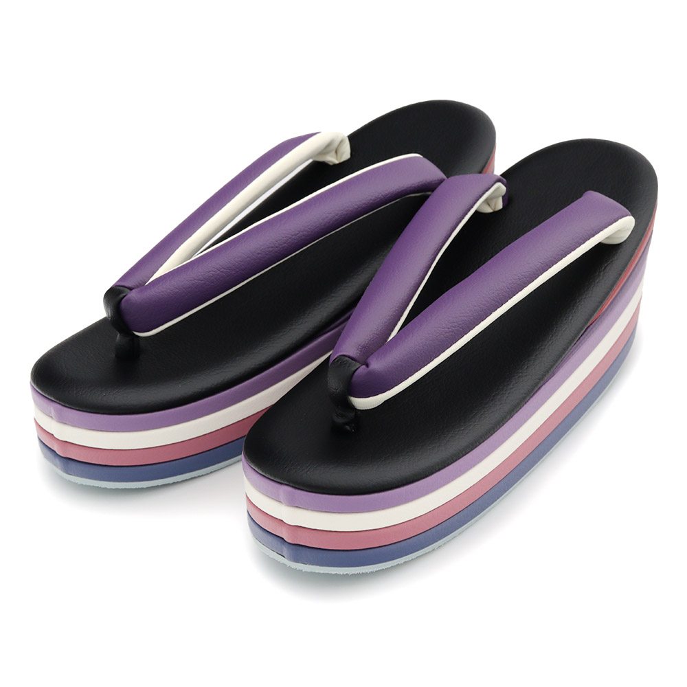 厚底草履（6段）『彩小径』