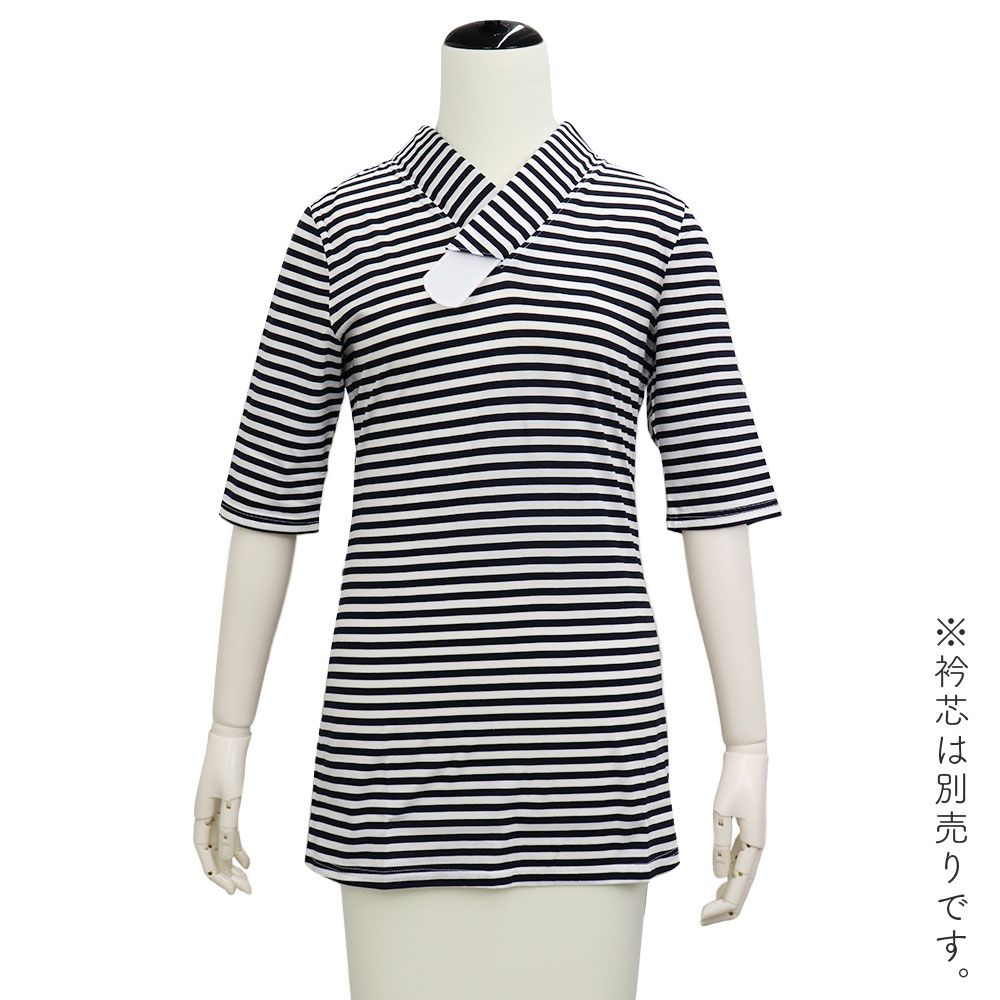 Tシャツ型半襦袢（ボーダー）『ふぁんじゅ』【大原商店】