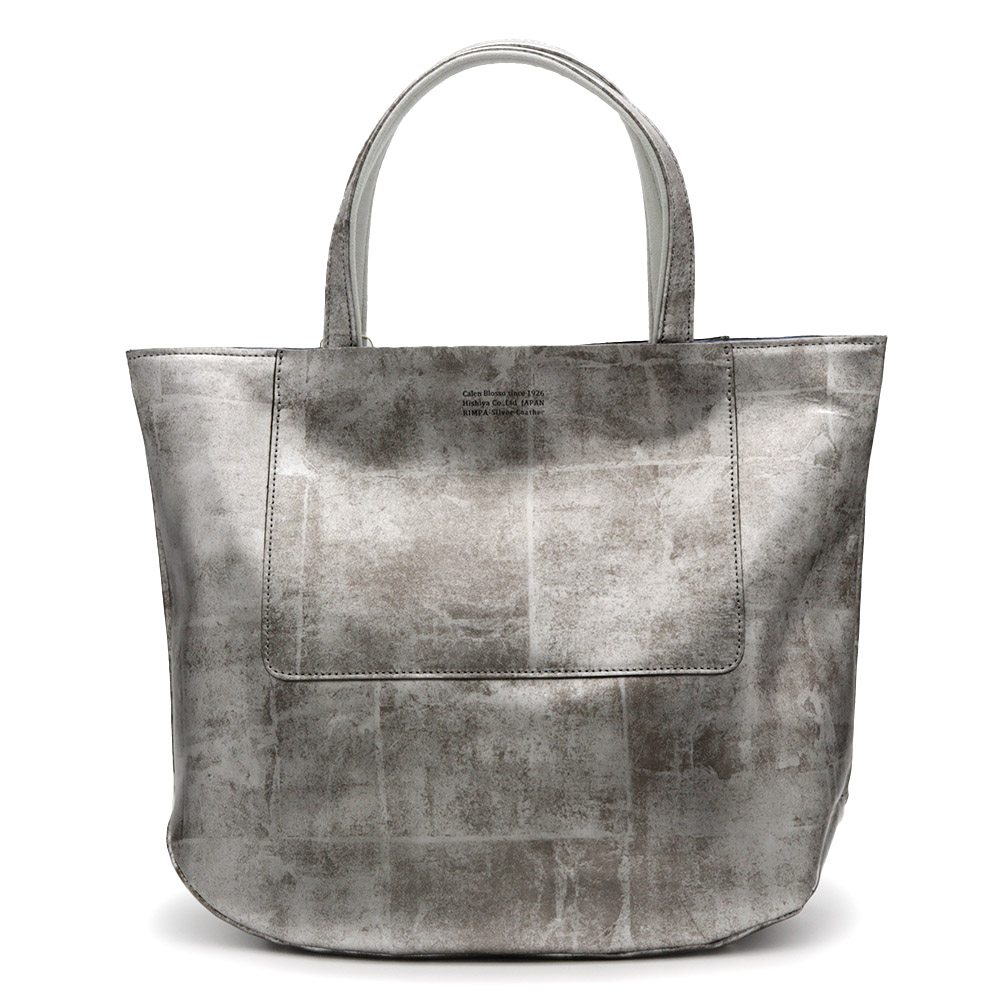 本革丸マチ3バッグ『琳派シルバー』【カレンブロッソ】