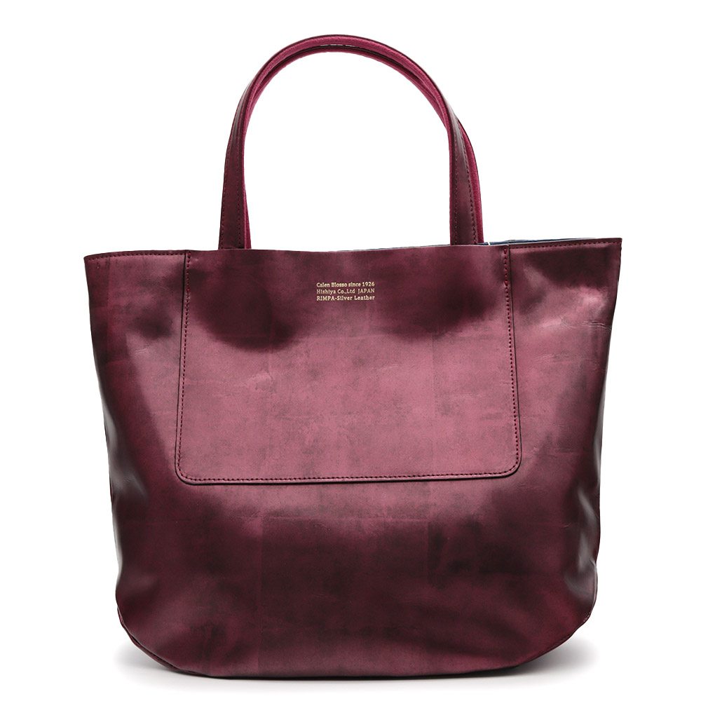 本革丸マチ3バッグ『琳派シルバー』【カレンブロッソ】