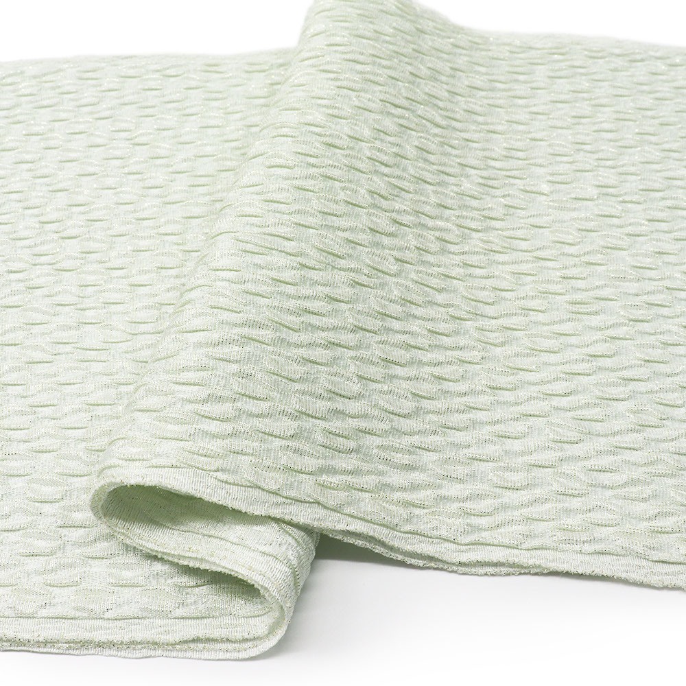 ふくれ織帯揚（金通し）