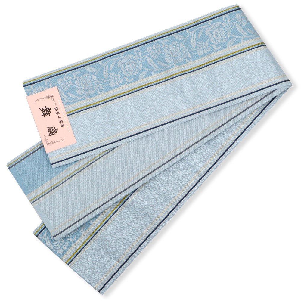 博多小袋帯（花唐草間道）『舞扇』