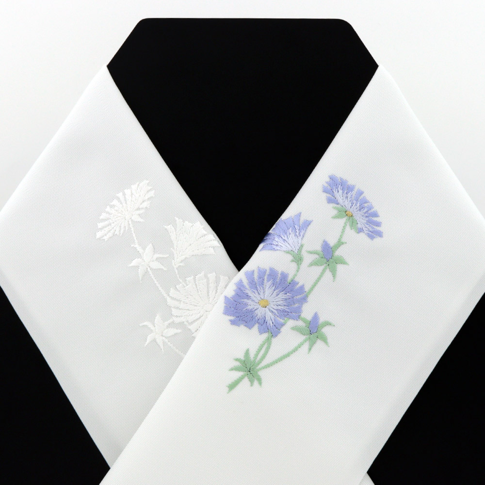 刺繍半衿（ハーブ）【いち利モールオリジナル】