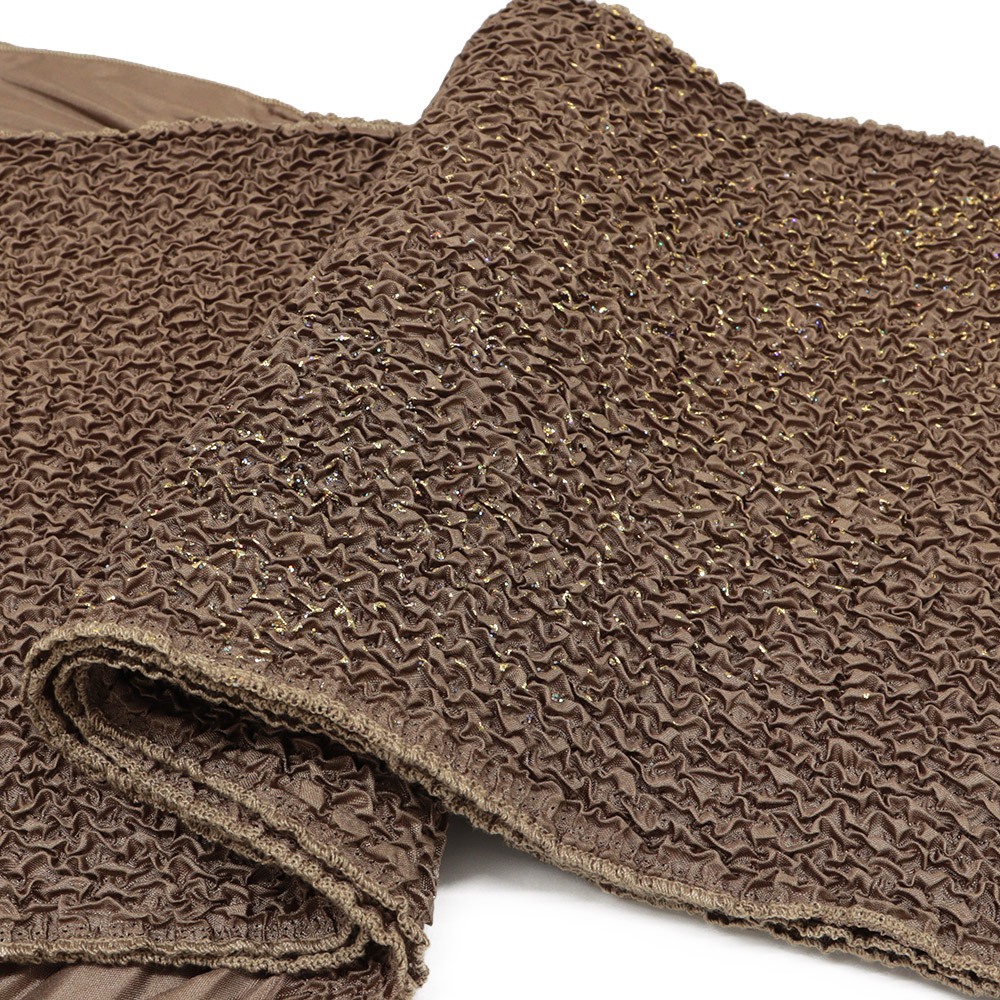 ステッチ絞り帯揚（ラメ散らし）