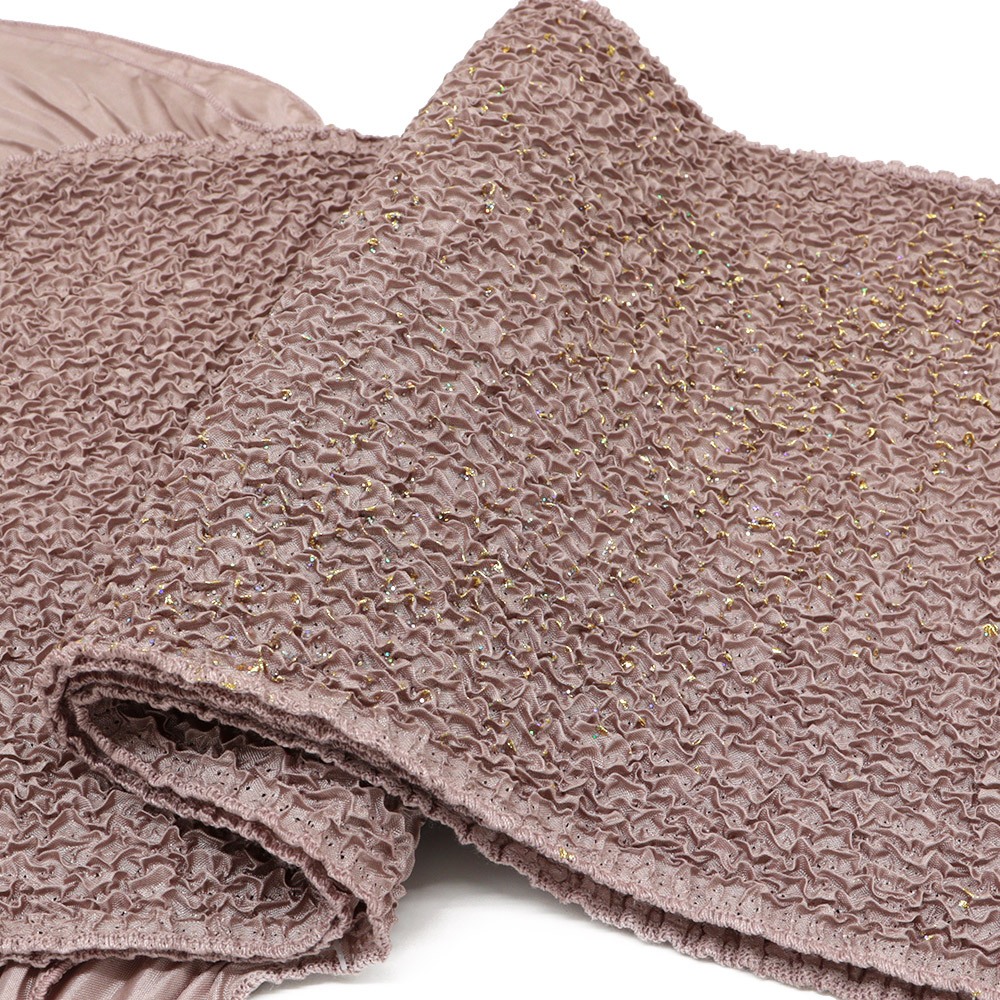 ステッチ絞り帯揚（ラメ散らし）