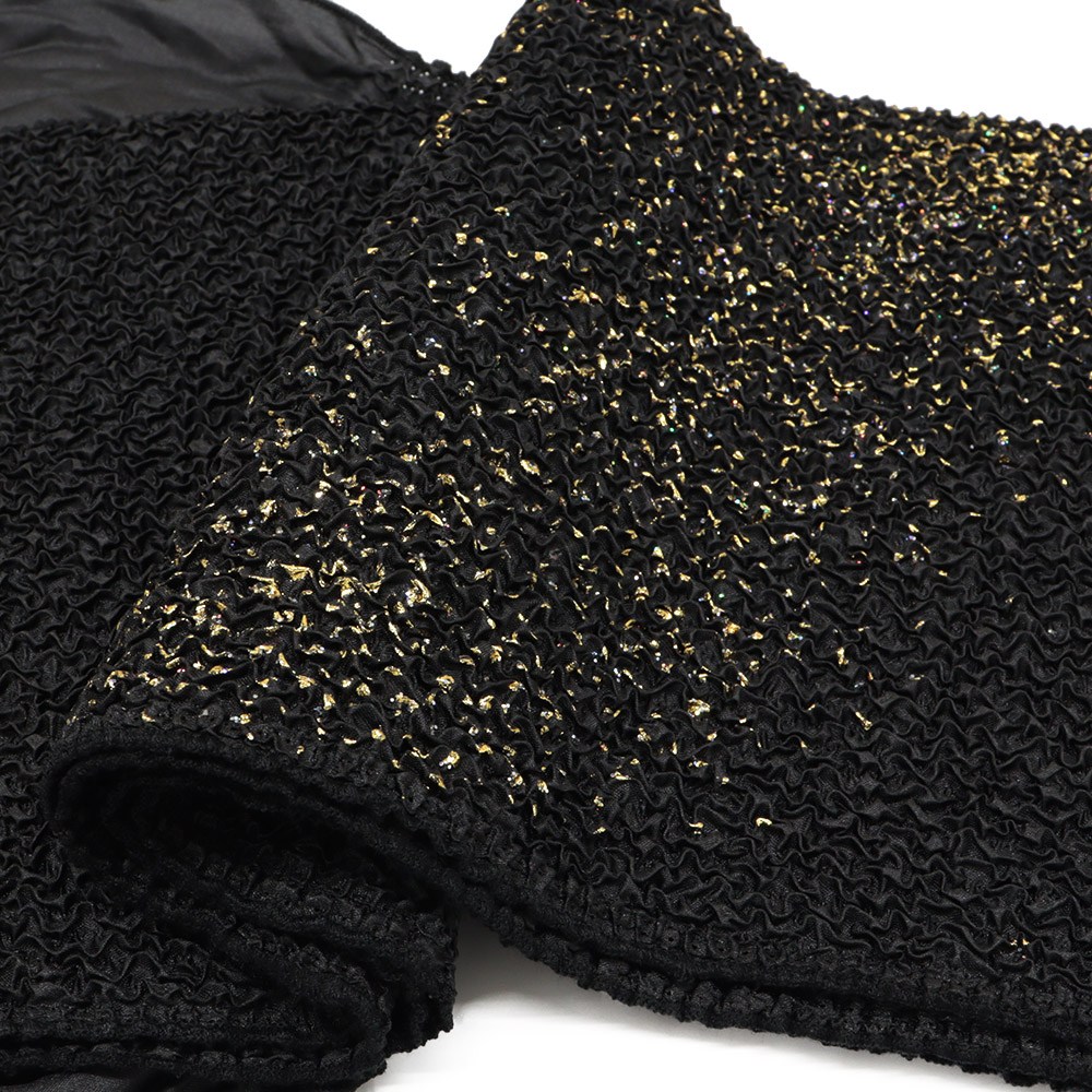 ステッチ絞り帯揚（ラメ散らし）