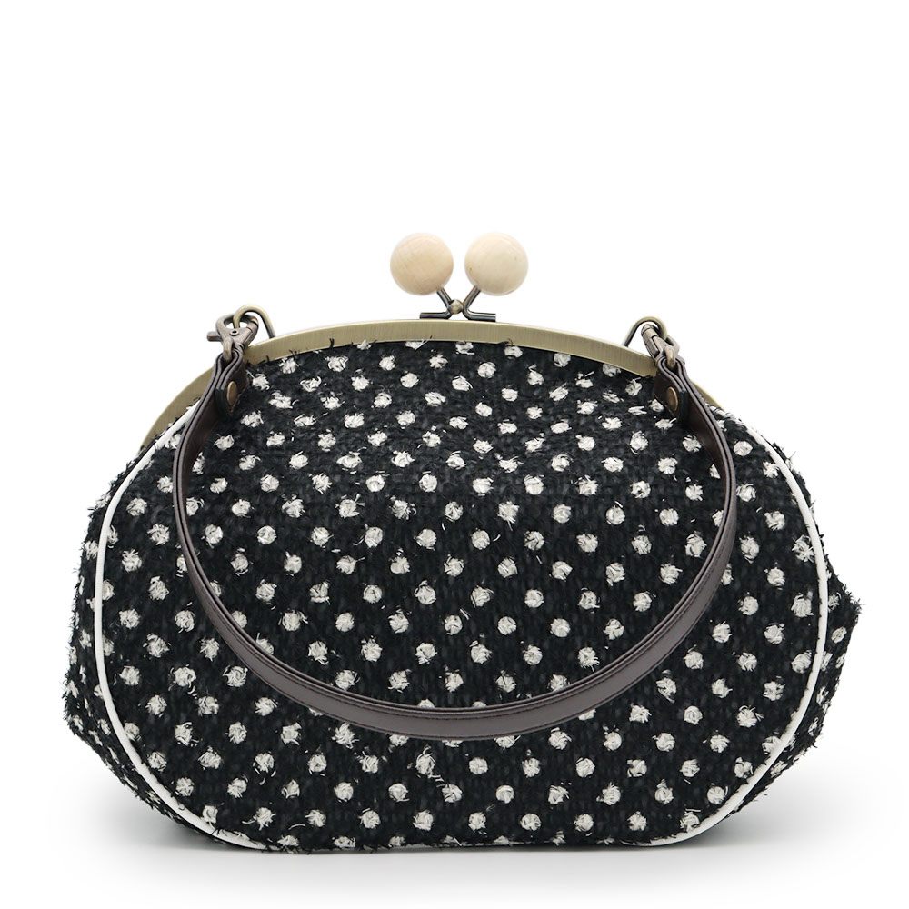 がま口バッグ（ドット）【銀座いち利オリジナル】