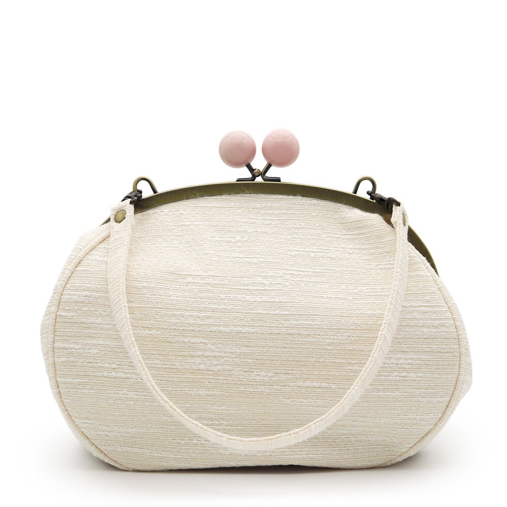 がま口バッグ（ツイード）【銀座いち利オリジナル】