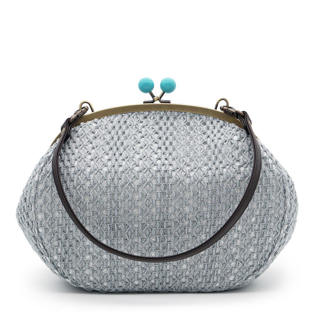 がま口バッグ（クロッシェ風）【銀座いち利オリジナル】