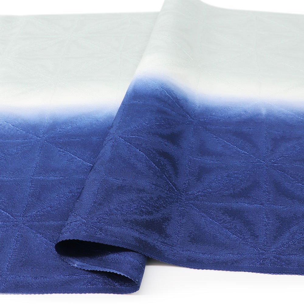 縦ぼかし帯揚（七宝市松）