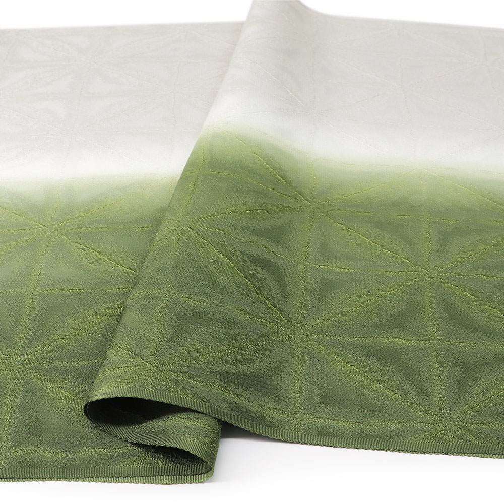 縦ぼかし帯揚（七宝市松）