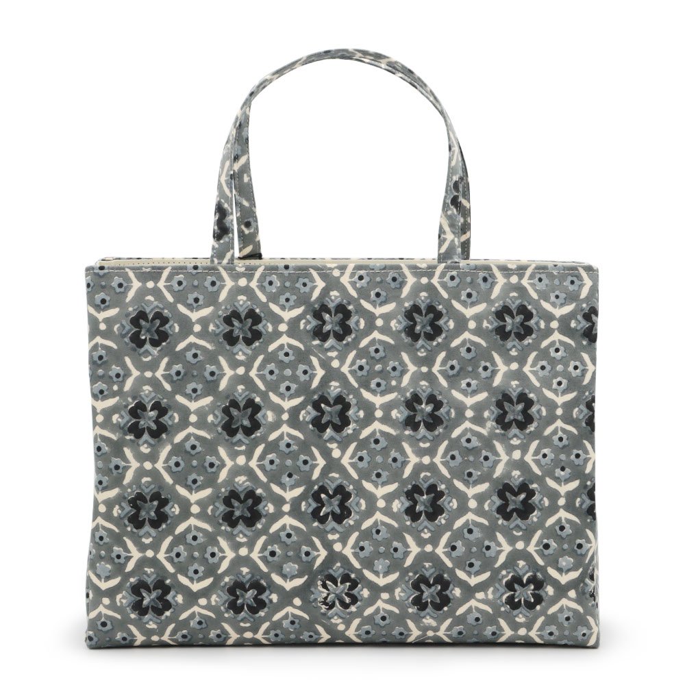 ブロック染めバッグ（花市松）『オリエンタル更紗』