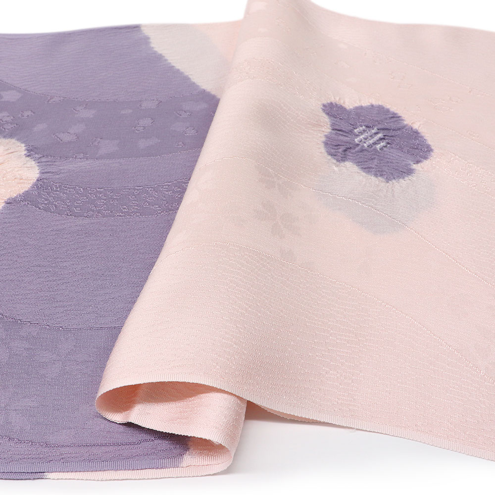 絞り帯揚（2色切り替え/小花）