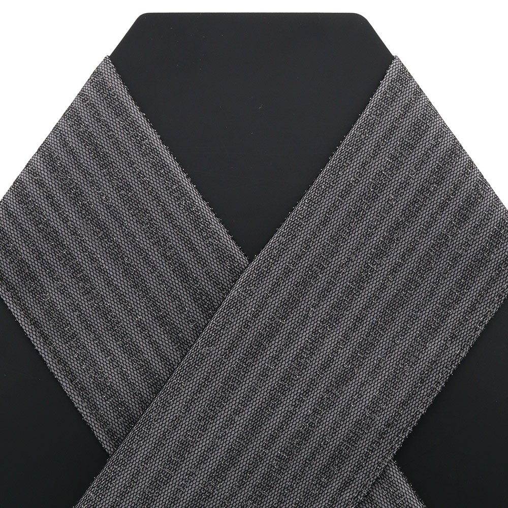 ボンディングレース半衿（ラメストライプ）【いち利モールオリジナル】