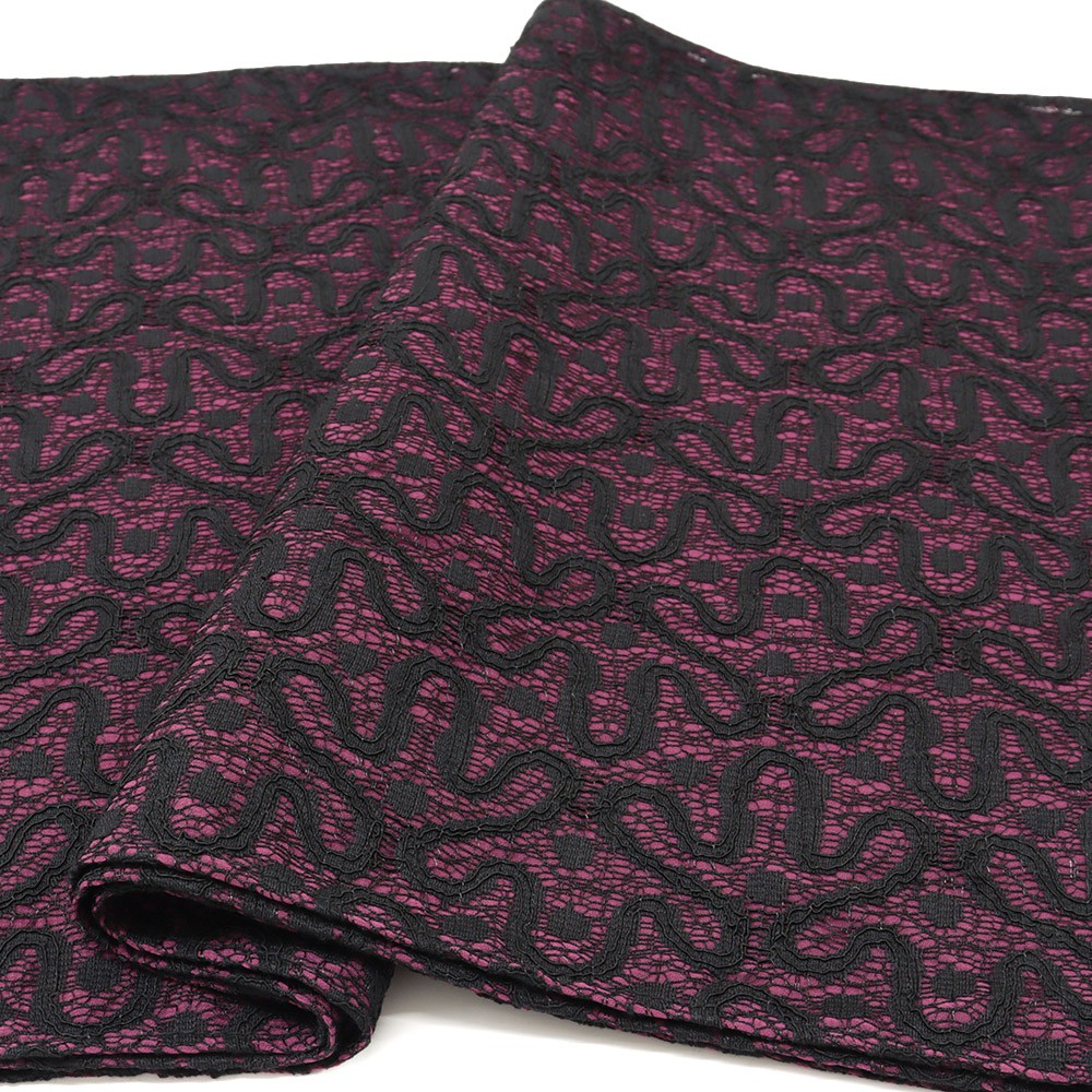 ボンディングレース帯揚（ジオメトリー）【いち利モールオリジナル】