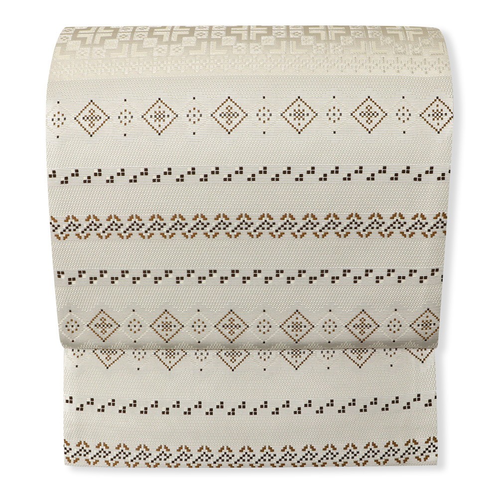 新品 仕立て上がり博多袋帯（十字横段）【協和織工場】