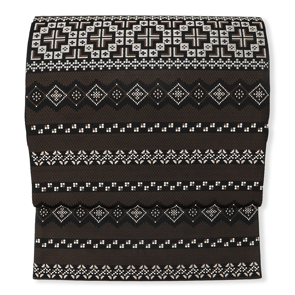 新品 仕立て上がり博多袋帯（十字横段）【協和織工場】