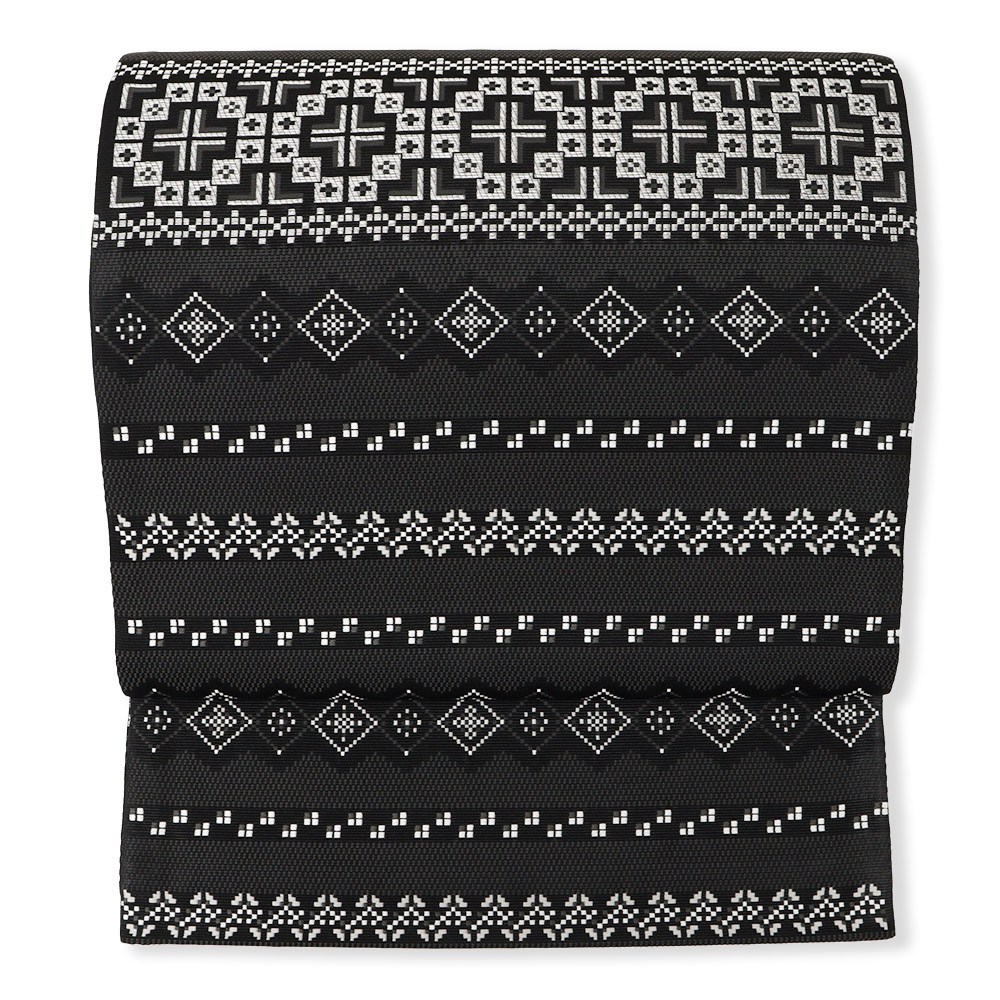 新品 仕立て上がり博多袋帯（十字横段）【協和織工場】