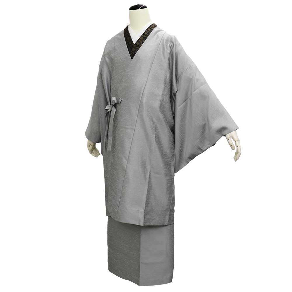 二部式雨コート（紬地風）『楽雨』【いち利モールオリジナル】