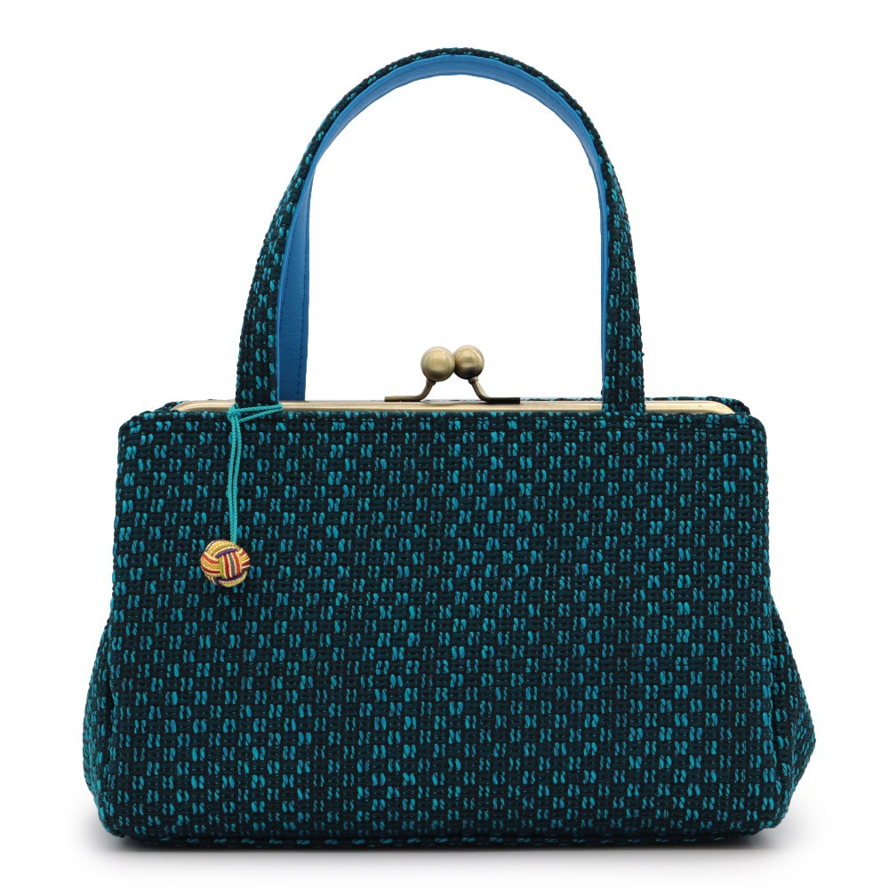 がま口バッグ（苧環付き）『彩小径』