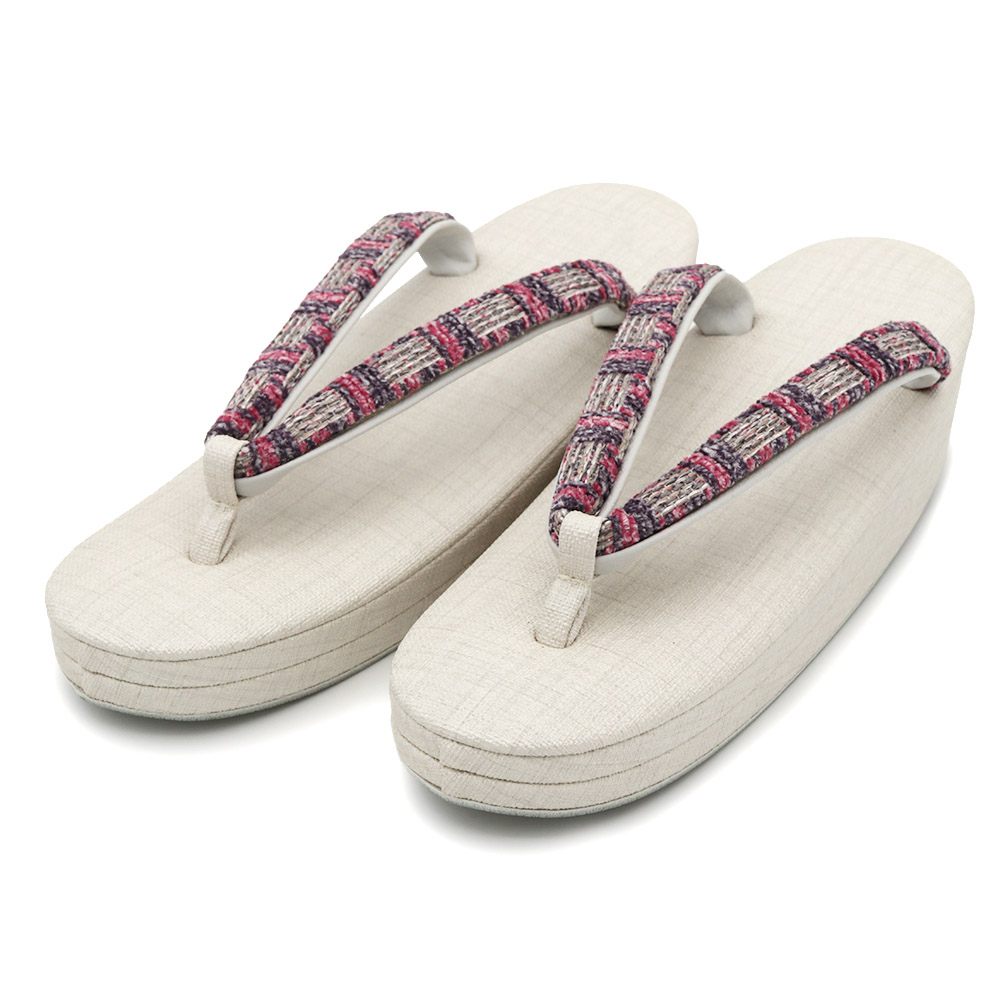 二枚芯草履（チェック）【銀座いち利オリジナル】