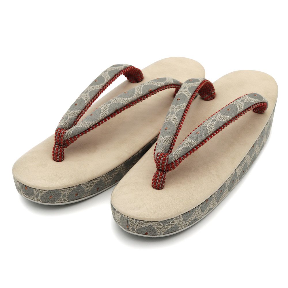 一枚芯草履（丸紋）【銀座いち利オリジナル】