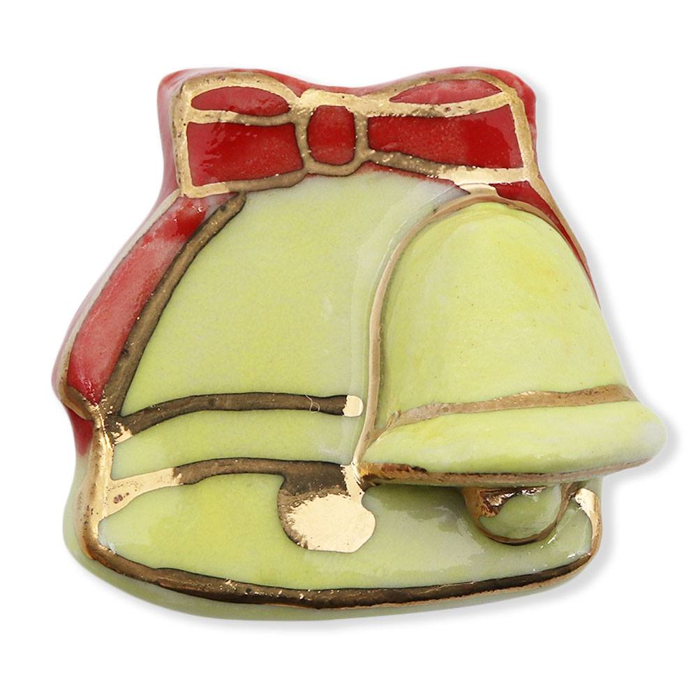 清水焼帯留（ベル）【馬籠静】