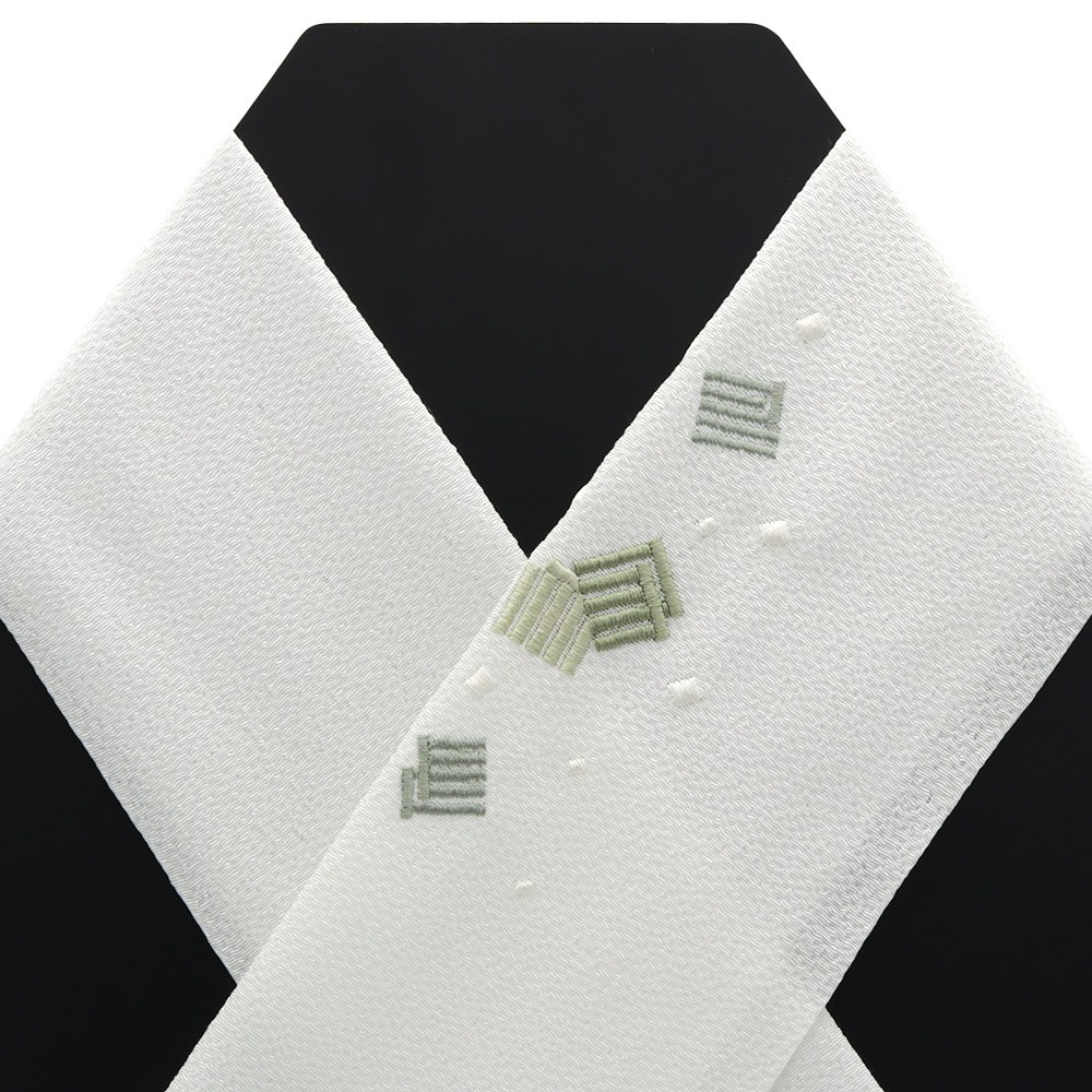 ワンポイント刺繍半衿（源氏香）【いち利モールオリジナル】