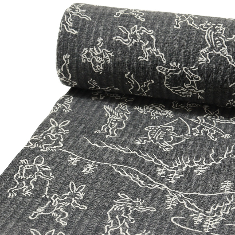 洗える夏襦袢（鳥獣戯画）【東レ爽竹】