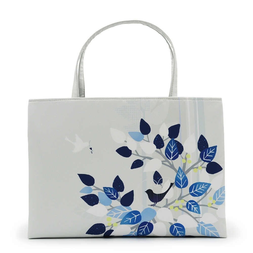 和装トートバッグ（鳥かご）【召しませ花】