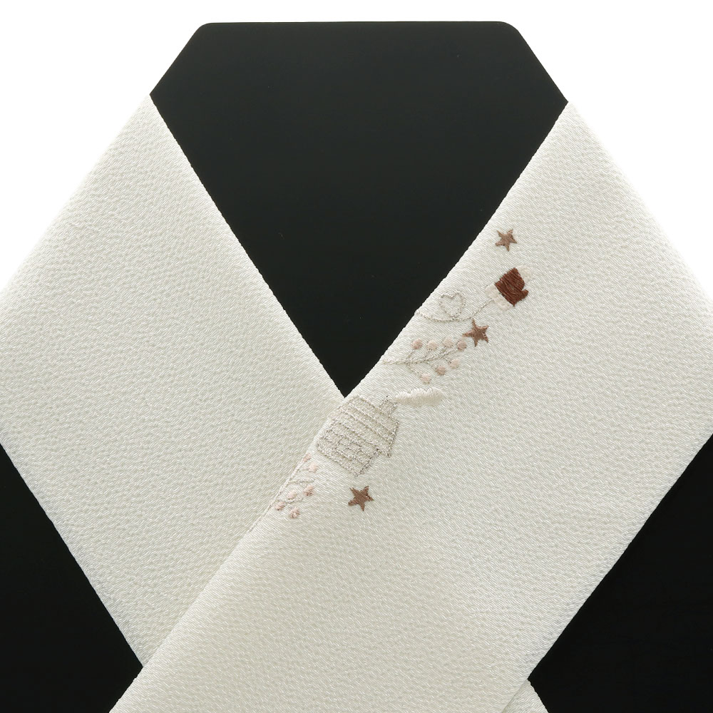 刺繍半衿（クリスマストムテ）【いち利モールオリジナル】