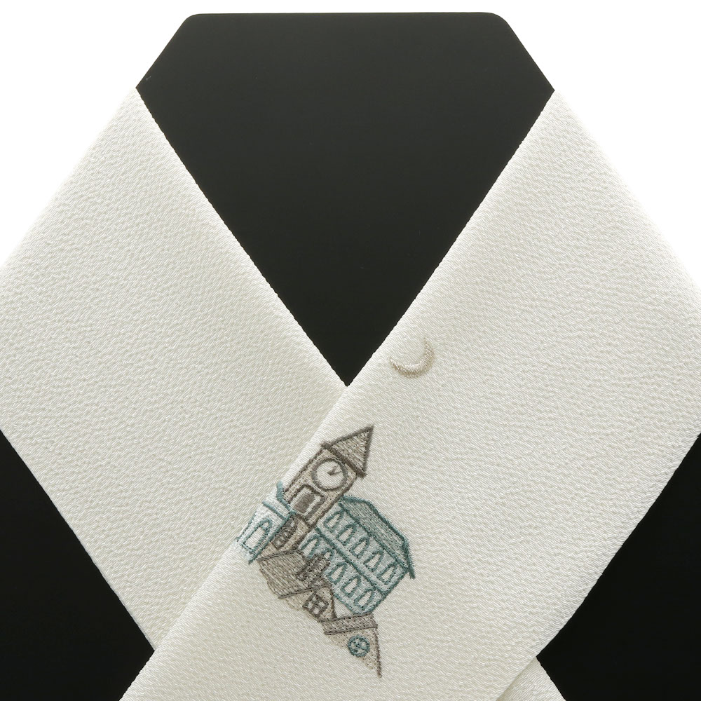 刺繍半衿（クリスマスの夜）【いち利モールオリジナル】