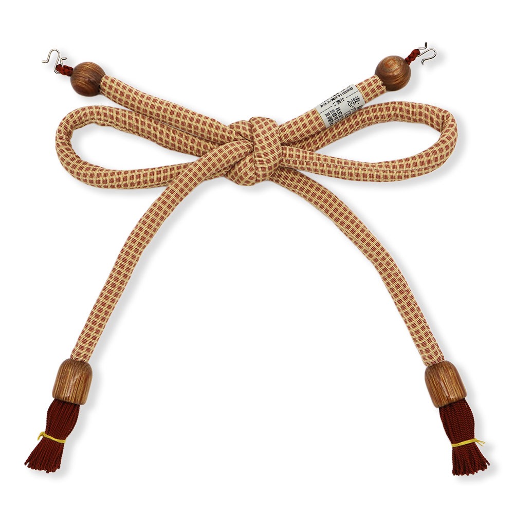 丸ぐけ撚り房羽織紐（角通し）【大原商店】